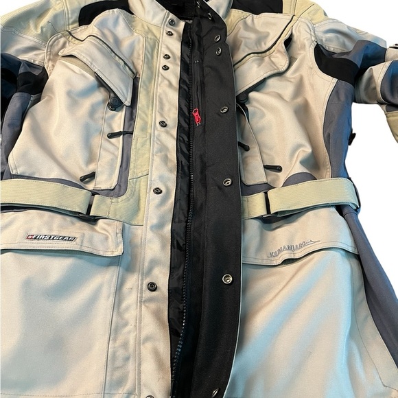 First Gear Kilimanjaro Men's Vintage Cycle Jacket Size XL KHAKI/Gray - Picture 13 of 16